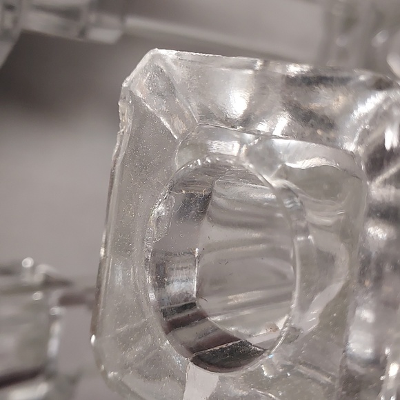 Glass Candle Holders Tall Square Bottom - Picture 7 of 8